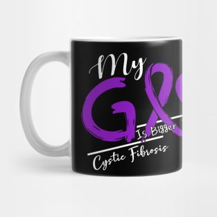 Cystic Fibrosis Awareness My God Is Stronger - In This Family No One Fights Alone Mug